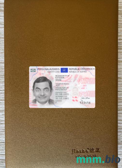 Austria ID 2021-obecnie fotowygląd szablon PSD